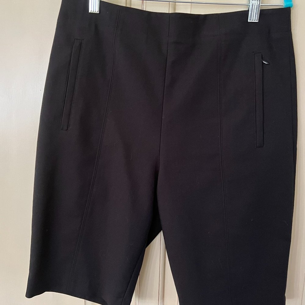 Tibi bike shorts in Anson stretch fabric, black, size 10, never worn, NWOT, $60